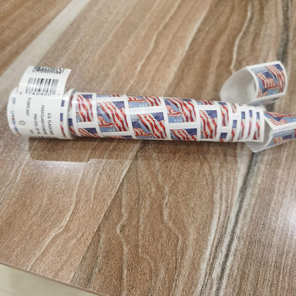 (2022) USPS Forever American Flag Stamps Rolls
